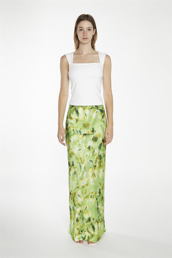 glamorous White Square-Neck Top