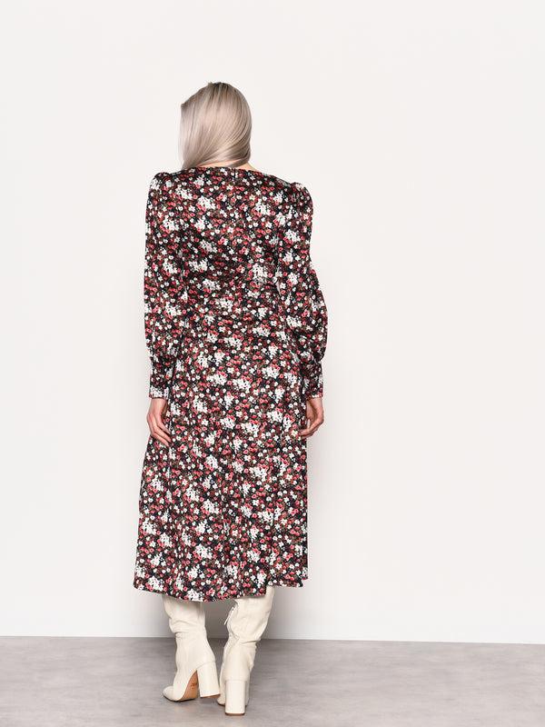 Glamorous Glamorous Winter Ditsy Floral Side Split Midi Dress