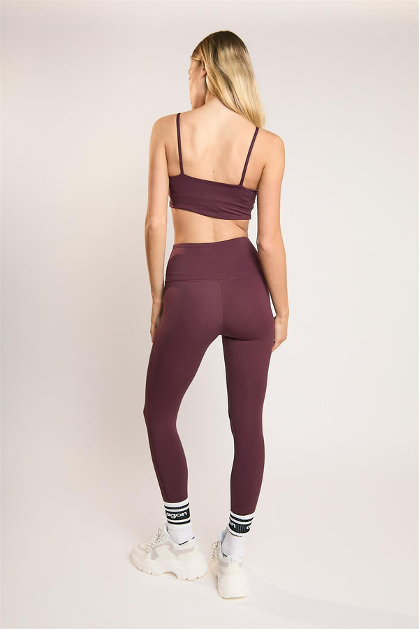 Glamorous Signature Burgundy Seamless-Full-Length Leggings