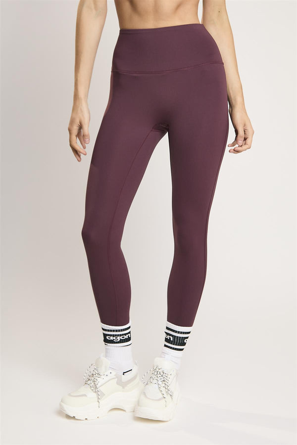 Glamorous Signature Burgundy Seamless-Full-Length Leggings
