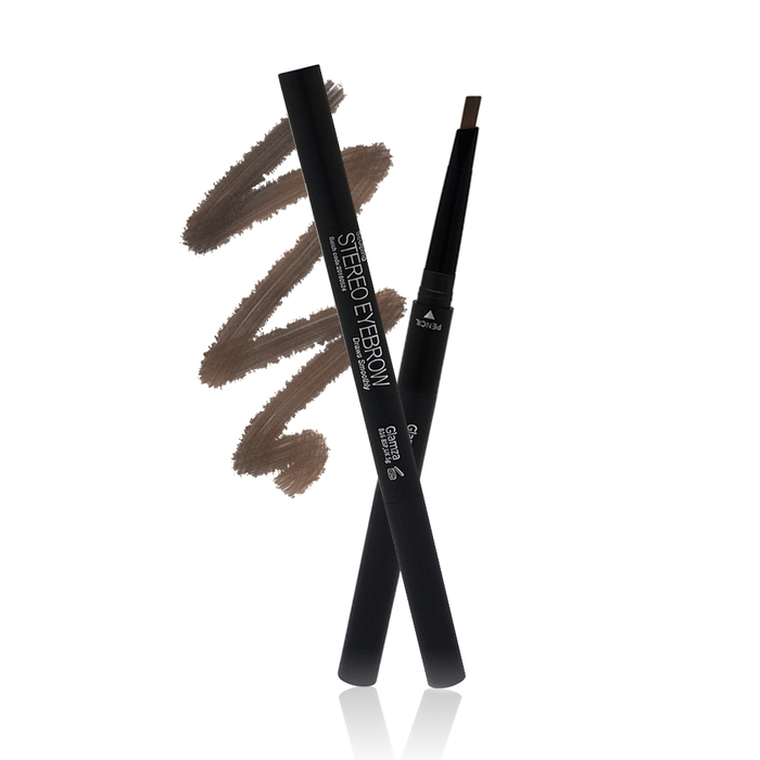 Glamza 3 In 1 Smooth Stereo Eyebrow Pen - Brush Powder & Pen