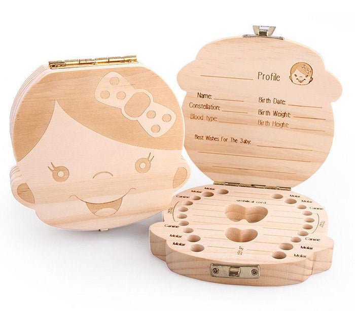 Glamza Baby Boys & Girls Keepsake Tooth And Lanugo Box