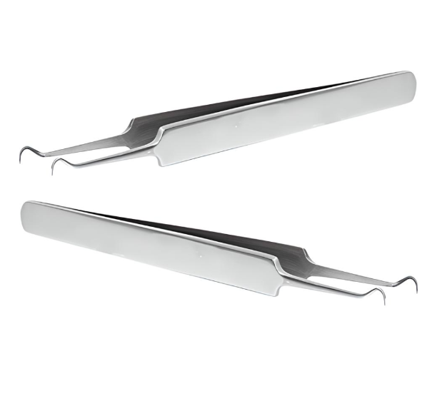 Glamza Blackhead Removal Tweezers - Curved Claw – Professional Precision For Clearer Skin & FREE POSTAGE