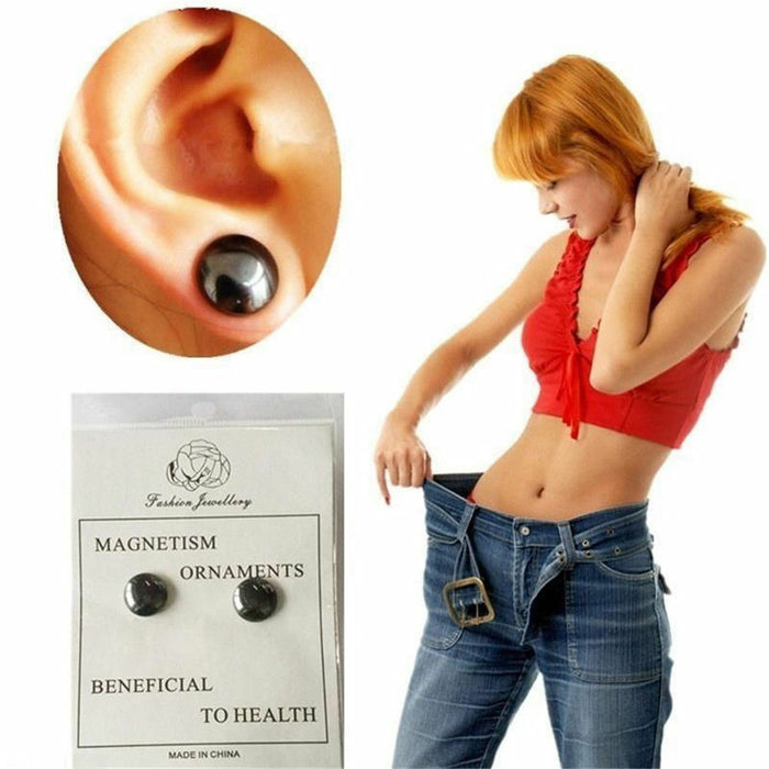 Glamza Glamza 2 In 1 Black Ear And Magnetic Slimming Studs