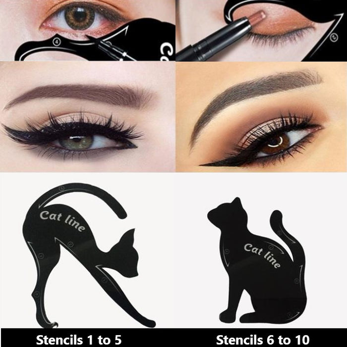 glamza Glamza Cat Line Eye Liner and Eyeshadow Stencils