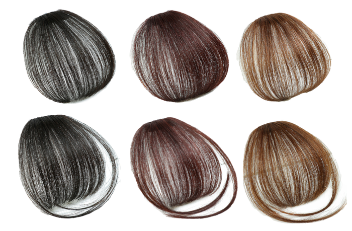 glamza Glamza Clip In Hair Bangs With & Without Sideburns - Thinner Hair