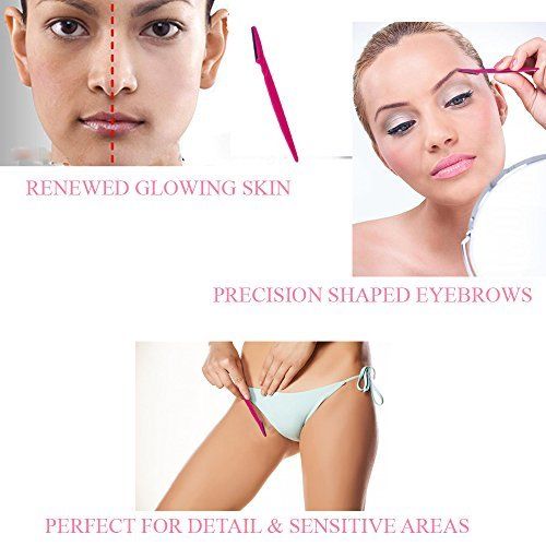 Glamza Glamza Eyebrow Shaper & Dermaplaning Portable Razor Tool