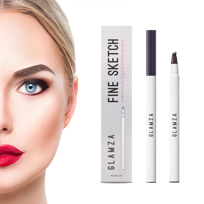 Glamza Glamza Fine Sketch Tattoo Fork Liquid Eyebrow Pens - 3 Colours