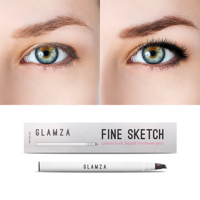 Glamza Glamza Fine Sketch Tattoo Fork Liquid Eyebrow Pens - 3 Colours