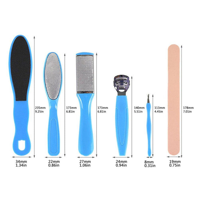 Glamza Glamza 10pc Foot Care Pedicure Kit