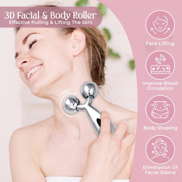 Glamza Glamza 3D Body & Facial Massage Rollers