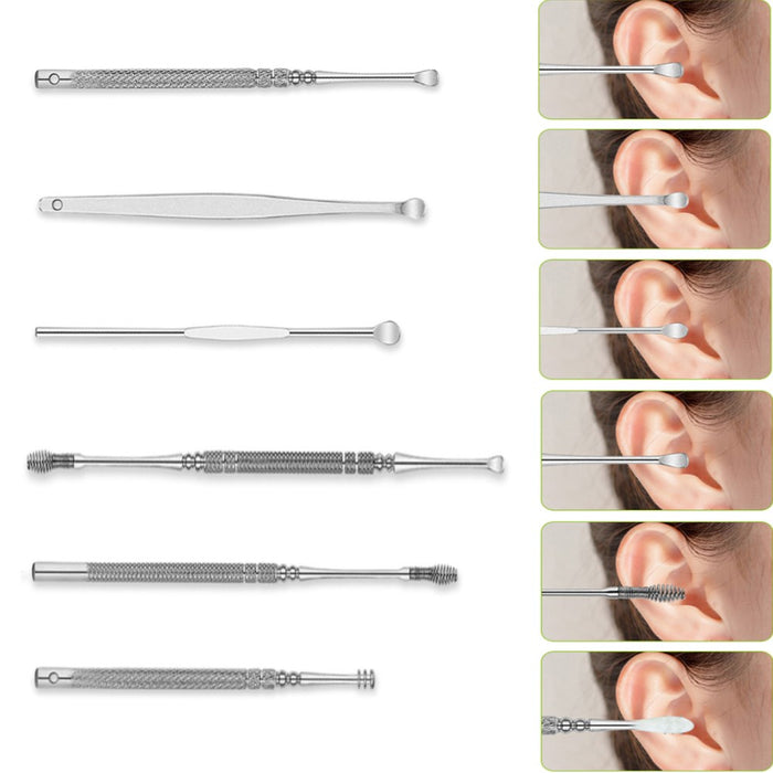 Glamza Glamza 6pc Ear Wax Removal Kit