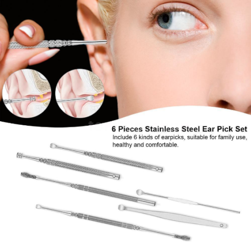 glamza Glamza 6pc Ear Wax Removal Kit