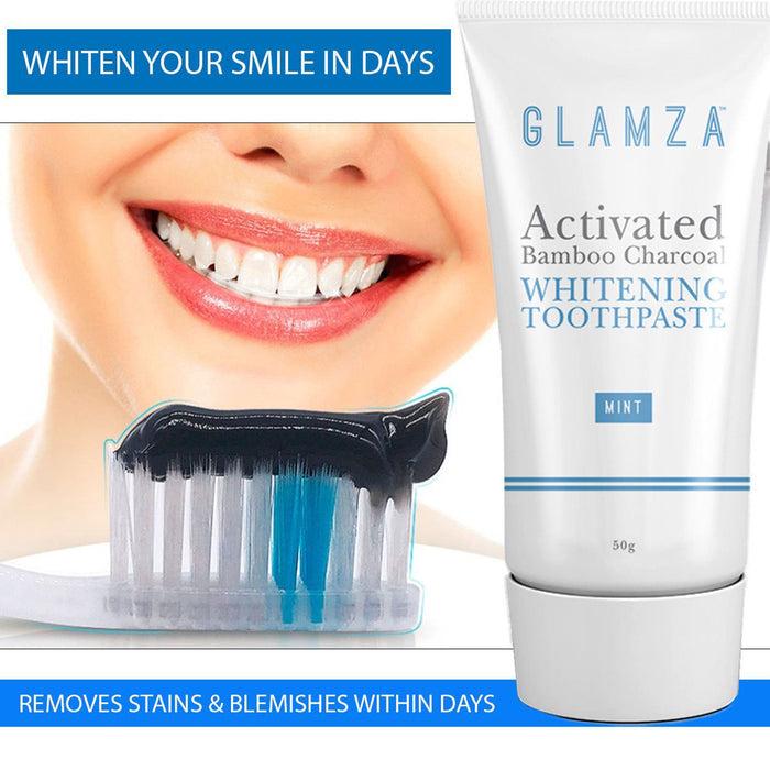 Glamza Glamza Activated Charcoal Toothpaste - Mint
