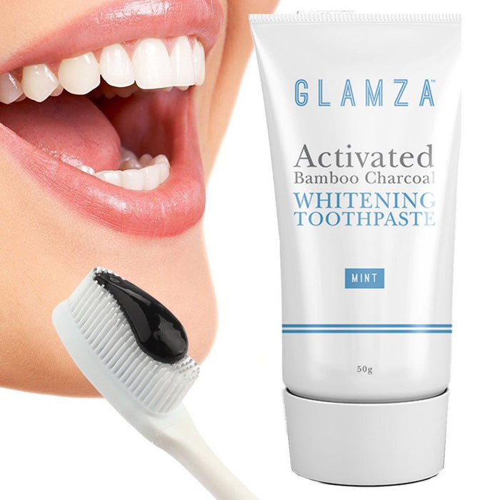 glamza Glamza Activated Charcoal Toothpaste - Mint