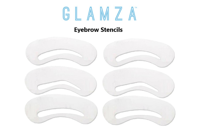 Glamza Glamza Eyebrow Stencils 3 6 Or 9 Pack