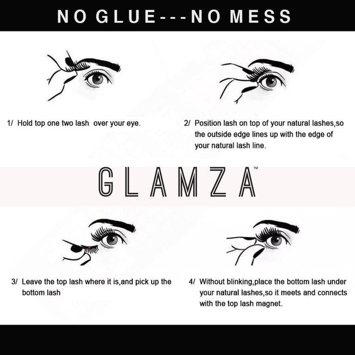 Glamza Glamza Magnetic Eyelashes – 8 Stunning Designs With Free UK Delivery