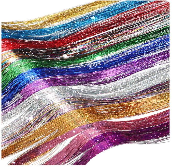 glamza Glamza Sparkling Hair Tinsel - 9 Bright Colours to Choose From