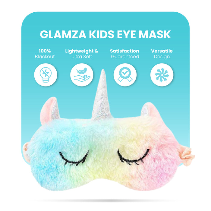 Glamza Glamza Unicorn Sleeping Eye Mask – Super Soft & Comfortable Sleep Mask – Free UK Postage
