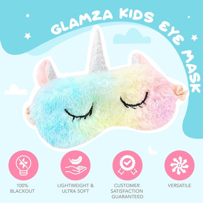glamza Glamza Unicorn Sleeping Eye Mask – Super Soft & Comfortable Sleep Mask – Free UK Postage