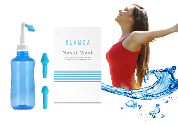 glamza Nasal Wash – Irrigation & Hay Fever Relief Tool – Free UK Delivery