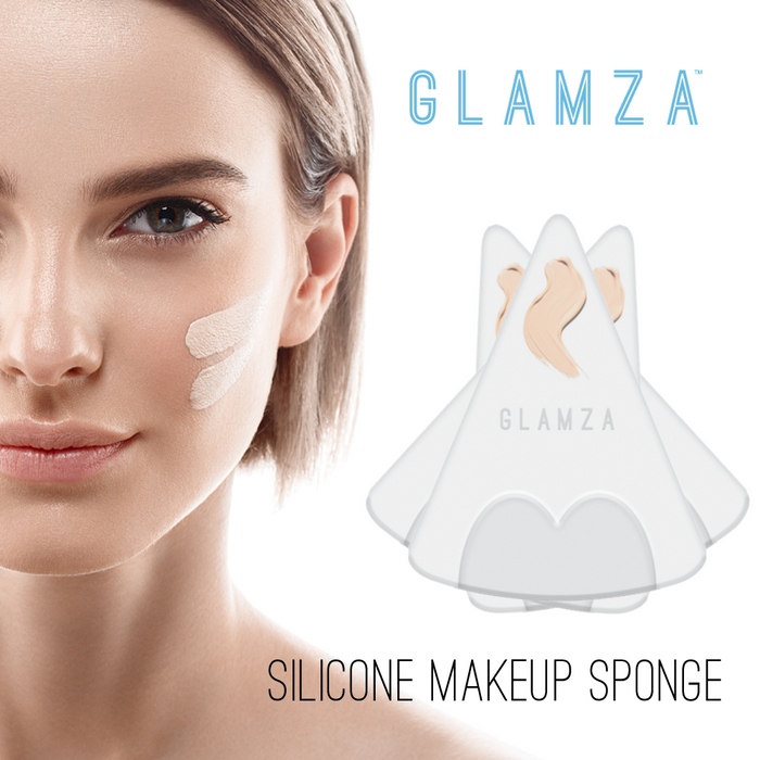 Glamza Ultra Smooth Triangle Silicone Make Up Sponges – Free UK Delivery