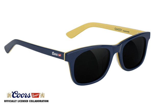 glassy sunhaters Coors Banquet x Hampshire - Blue Blue/Buff