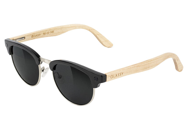 Glassy Sunhaters Fender X Morrison Black/Maple Polarized Black/Maple