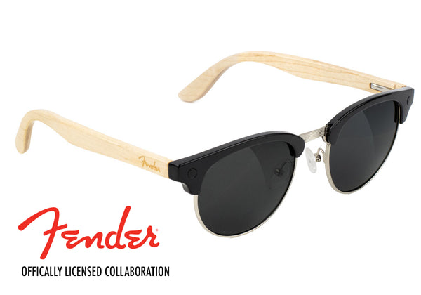 glassy sunhaters Fender x Morrison Black/Maple Polarized Black/Maple