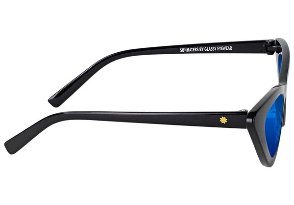 Glassy Sunhaters Billie Black/Blue Lens