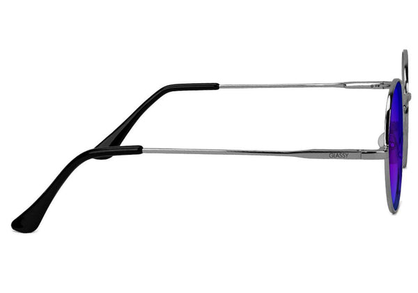Glassy Sunhaters Jaws Premium Silver/Blue Mirror