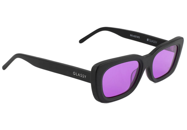 glassy sunhaters Kennedy Premium Black/Purple Lens