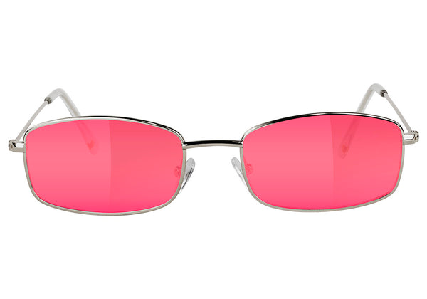 Glassy Sunhaters Rae Silver/Pink Mirror