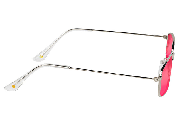 Glassy Sunhaters Rae Silver/Pink Mirror