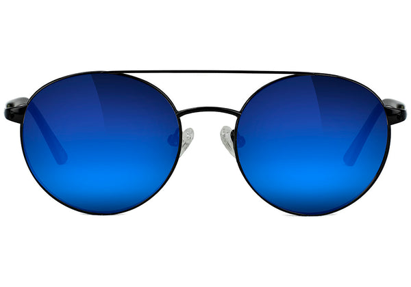 Glassy Sunhaters Sampson Plus Matte Black/Blue Mirror