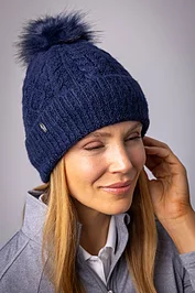 Glenmuir Ladies Thermal Lined Faux Fur Bobble Hat
