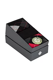 glenmuir Mens 3 Pair Argyle Bamboo Socks Gift Box