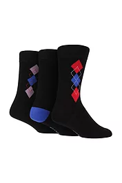glenmuir Mens 3 Pair Bamboo Argyle Patterned Socks glenmuir Mens 3 Pair Bamboo Argyle Patterned Socks