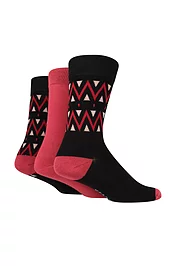 glenmuir Mens 3 Pair Bamboo Patterned Socks