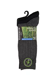 Glenmuir Mens 3 Pair Bamboo Plain Rib Socks