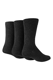 glenmuir Mens 3 Pair Bamboo Plain Socks