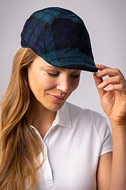 Glenmuir Mens And Ladies Tweed Duckbill Flat Cap