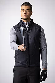glenmuir Mens Full Zip Rib Padded Golf Gilet Sale