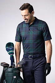 Glenmuir Mens Printed Performance Golf Shirt