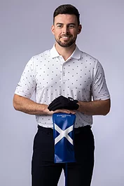 Glenmuir Mens Printed Performance Golf Shirt