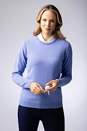 glenmuir Ladies Crew Neck Lambswool Midweight Golf Sweater