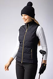 glenmuir Ladies Full Zip Bonded Padded Down Heavyweight Golf Gilet