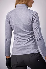 Glenmuir Ladies Full Zip Coverstitch Panelled Performance Midweight Midlayer Jacket