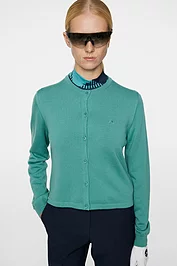 Glenmuir Ladies J Lindeberg X Glenmuir Button Merino Cardigan Sale