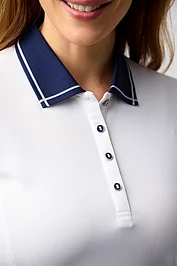 Glenmuir Ladies Lurex Tipping Performance Pique Golf Shirt